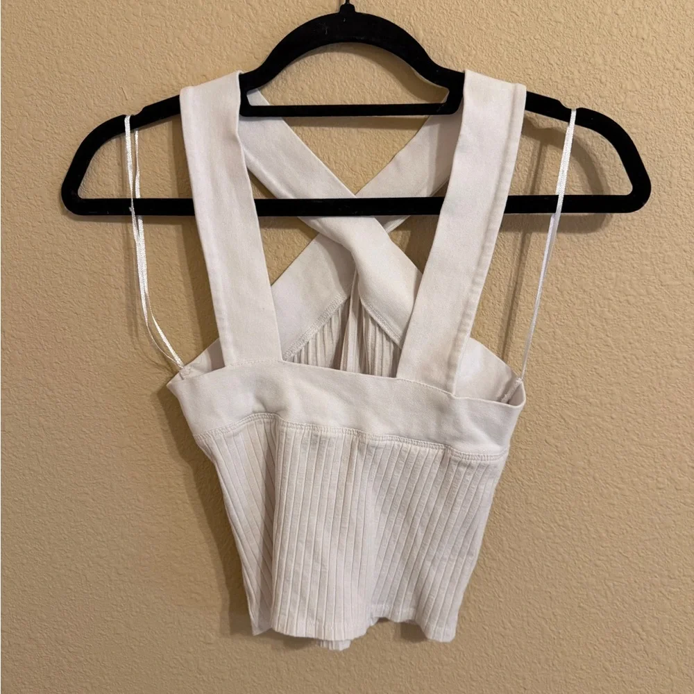 Zara Cross Ribbed Top - Picture 2 of 3